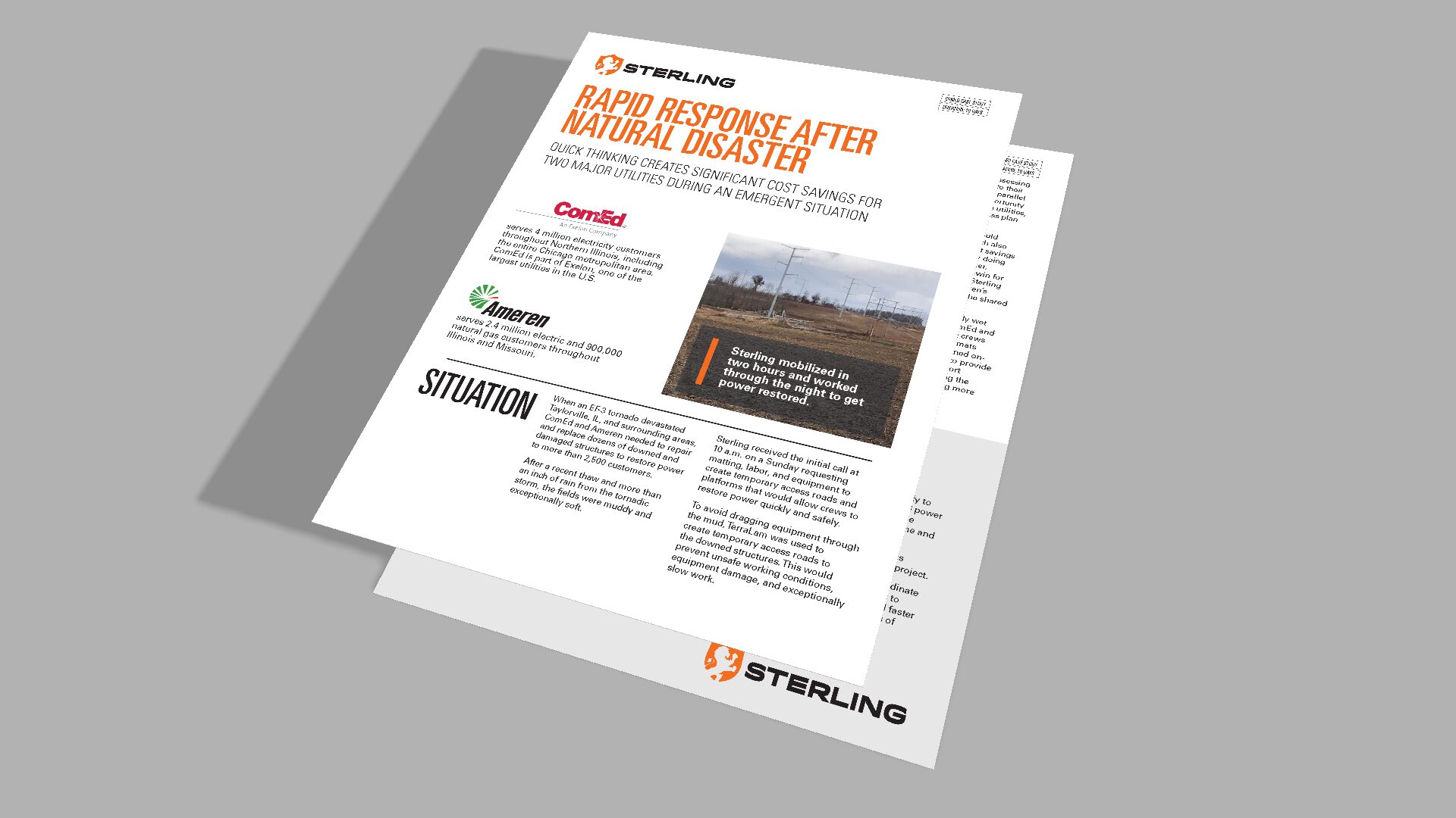 Rapid Response After Natural Disaster