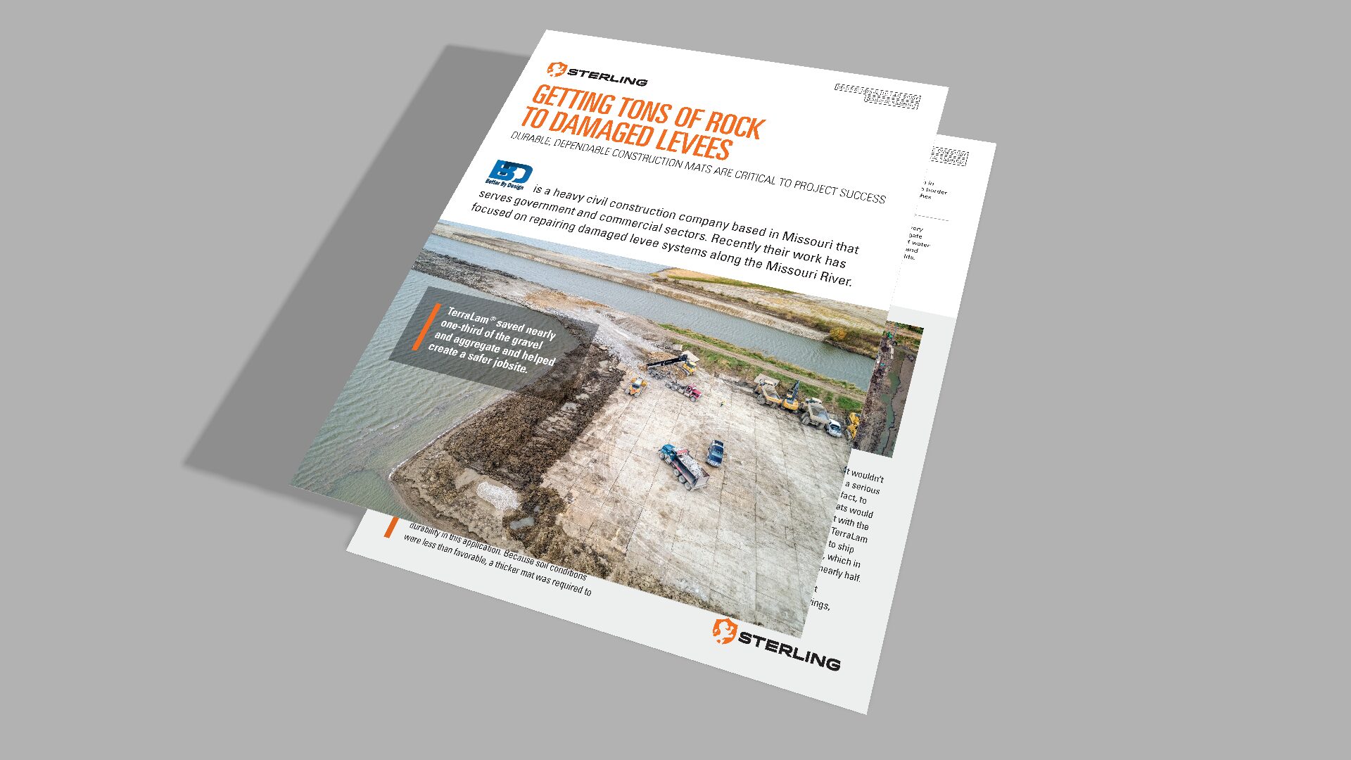 Getting Tons of Rock to Damaged Levees